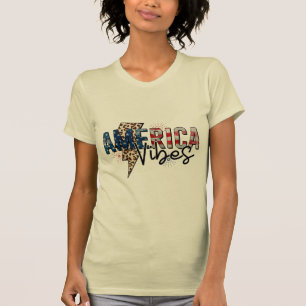 AMIRICA VIBES 4TH JULI CADEAU IDEE T-SHIRT