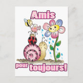 Amis pour toujours briefkaart (Voorkant)