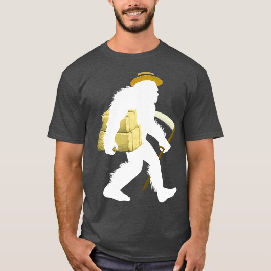 Amish Bigfoot Boer Cryptid Farming Sasquatch T-shirt (Voorkant)