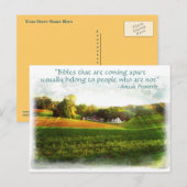 Amish Bijbelse Briefkaart. Spreekwoord.Winkelnaam  Briefkaart (Voorkant / Achterkant)