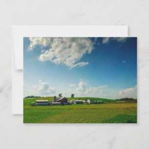 Amish boerderij in de zomer, Holmes County, Ohio Briefkaart