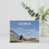 Amish Boerderij in Lamoni, Iowa Briefkaart (Staand voorkant)