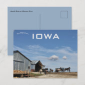 Amish Boerderij in Lamoni, Iowa Briefkaart (Voorkant / Achterkant)
