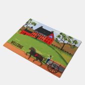 Amish Boerderij Style Country House, geef de vloer Deurmat (Schuin)