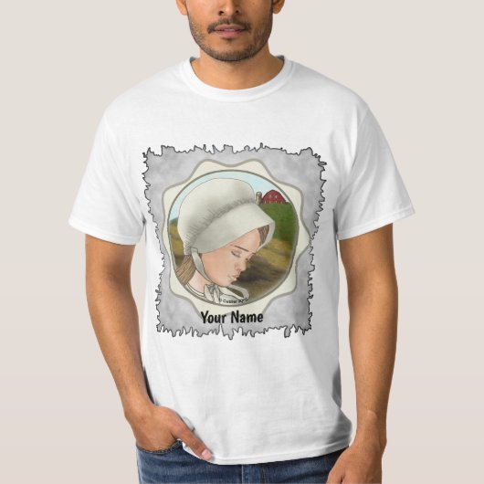 Amish Bonnet Girl T-shirt (Voorkant)