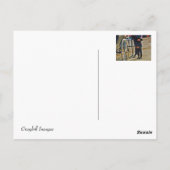 Amish Boy/Wagon Wheel Briefkaart (Achterkant)