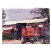 Amish Boy Waves Foto Afdruk (Voorkant)