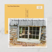 Amish Briefkaart. Amish spreekwoord. Uw winkelnaam Briefkaart (Voorkant / Achterkant)