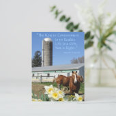 Amish Briefkaart Life is een cadeau. Voeg Jouw tek (Staand voorkant)