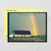 Amish Briefkaart Proverb-aanmoediging. Religie (Voorkant / Achterkant)