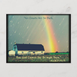 Amish Briefkaart Proverb-aanmoediging. Religie