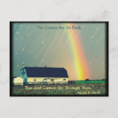 Amish Briefkaart Proverb-aanmoediging. Religie (Voorkant)