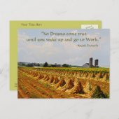 Amish Briefkaart. Proverb. Dromen. BRIEFKAART 2 (Voorkant / Achterkant)