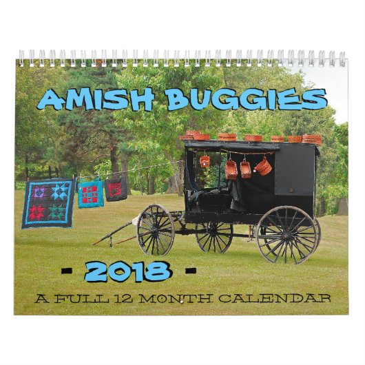 Amish Buggies 2018 Kalender (Hoes)