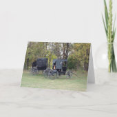 Amish Buggies Kaart (Voorkant)