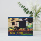 Amish Buggy Briefkaart (Staand voorkant)