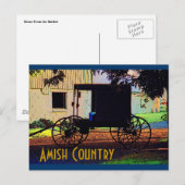 Amish Buggy Briefkaart (Voorkant / Achterkant)