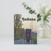 Amish Buggy Briefkaart (Staand voorkant)