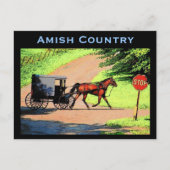 Amish Buggy Briefkaart (Voorkant)