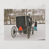 Amish Buggy-Briefkaart Briefkaart (Voorkant)