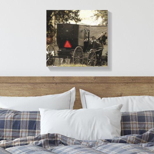 Amish Buggy Canvas Afdruk (Insitu (Slaapkamer))