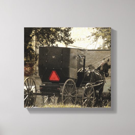 Amish Buggy Canvas Afdruk (Voorkant)