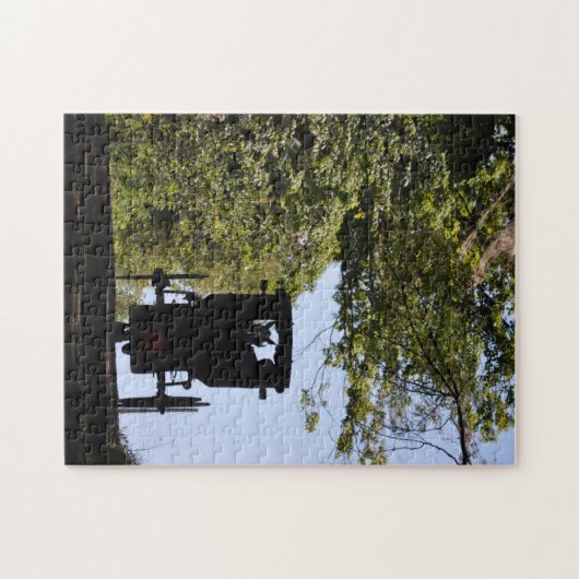 Amish Buggy Day - Silhouette Legpuzzel (Horizontaal)