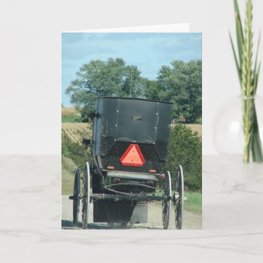 Amish Buggy Kaart (Voorkant)