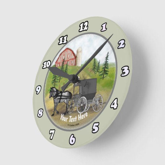 Amish Buggy keert terug Ronde Klok (Hoek)