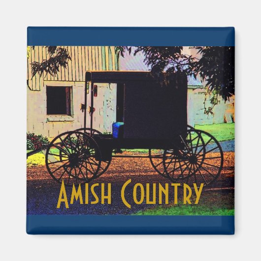 Amish Buggy Magnet (Voorkant)