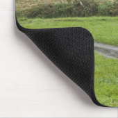 Amish buggy on boerderij lane, noordoost Ohio, Muismat (Hoek)