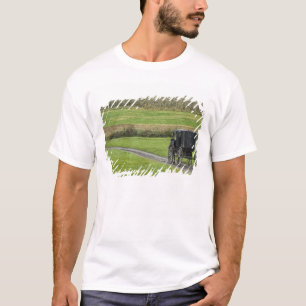 Amish buggy op landweg, Noordoost-Ohio, T-shirt