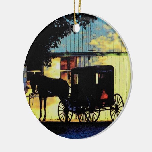 Amish Buggy Ornament (Links)