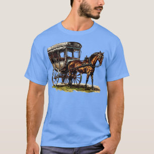 Amish Buggy Paard Buggy Wagon Landelijk vervoer T-shirt