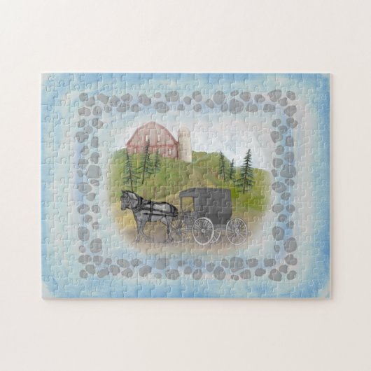 Amish Buggy Return Legpuzzel (Horizontaal)