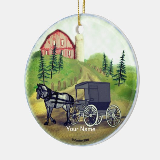Amish Buggy Return ornament (Links)
