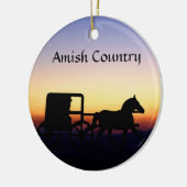 Amish Buggy Ride Keramisch Ornament (Links)