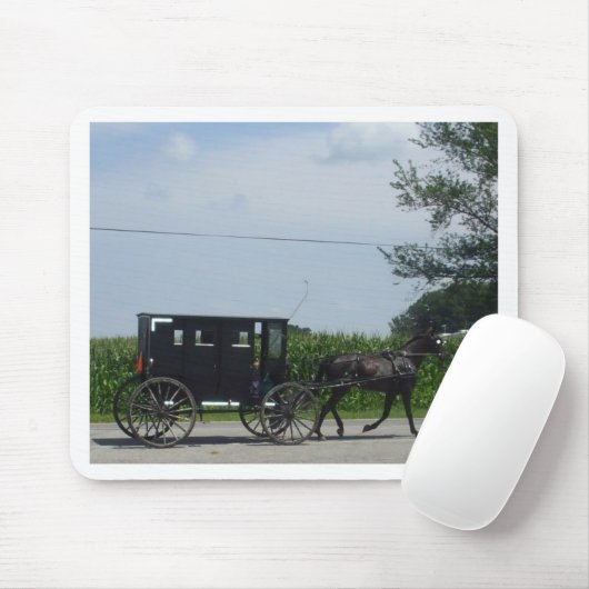 Amish buggy-rit muismat (Met muis)