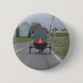 Amish Buggy Ronde Button 5,7 Cm (Voorkant)