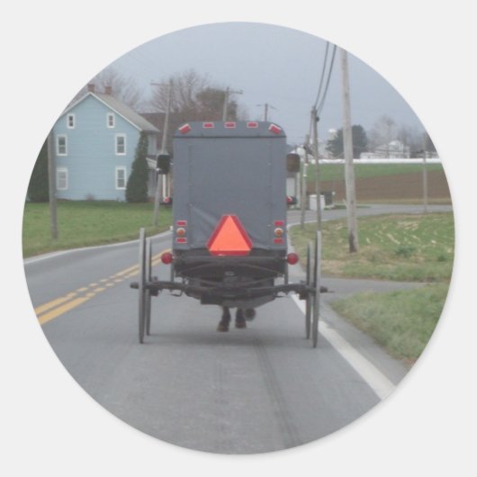 Amish Buggy Sticker (Voorkant)