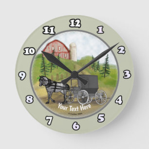 Amish Buggy Terugkerende Klok