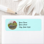 Amish Buggy Visiting labels (Insitu)