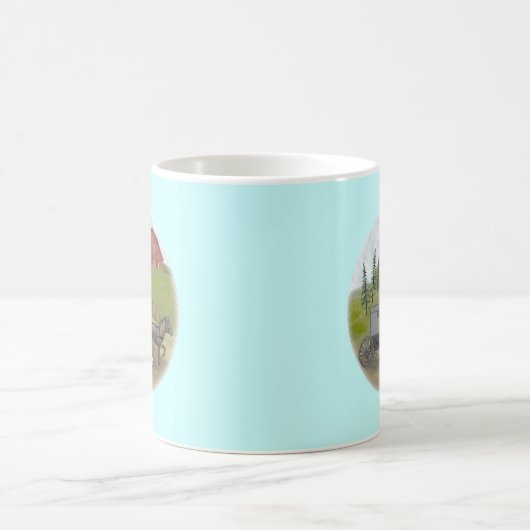 Amish Buggy Visiting mok (Center)