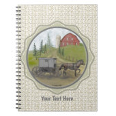 Amish Buggy Visiting Notitieboek (Voorkant)