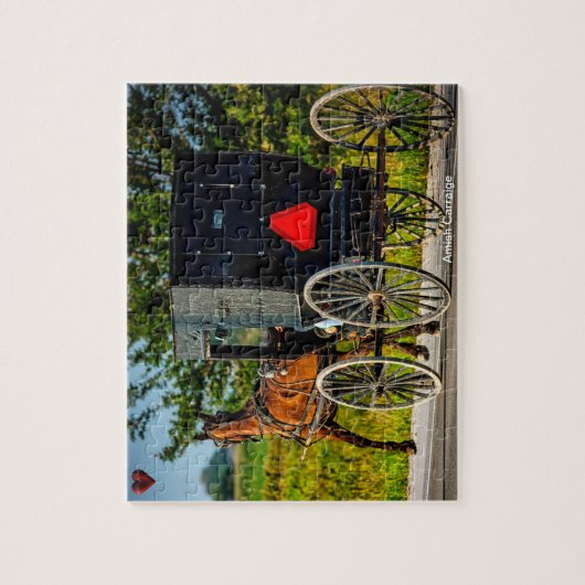 Amish Carraige Legpuzzel (Verticaal)