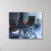 Amish Carts Canvas Afdruk (Voorkant)
