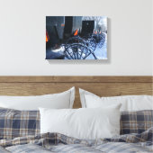 Amish Carts Canvas Afdruk (Insitu (Slaapkamer))