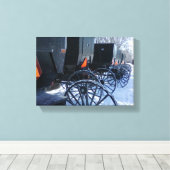 Amish Carts Canvas Afdruk (Insitu (Houten vloer))