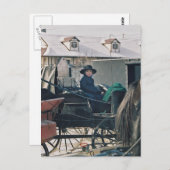 Amish Child in Buggy-Briefkaart Briefkaart (Voorkant / Achterkant)