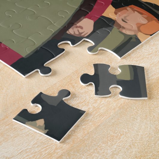 AMISH CHILDREN ART JIGSAW PUZZLE LEGPUZZEL (Zijkant)